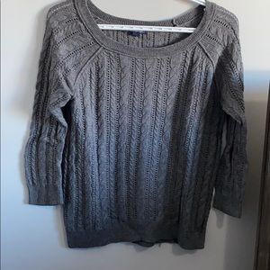 American eagle grey knit sweater